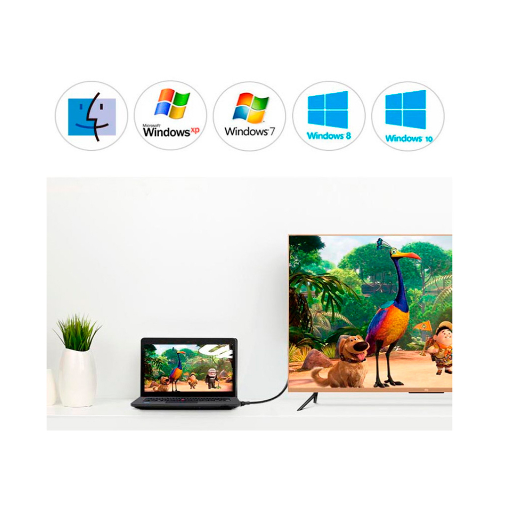 Кабель мультимедійний miniDisplayPort M to DisplayPort M 1.5m MD105 black Ugreen (10477) - изображение 5