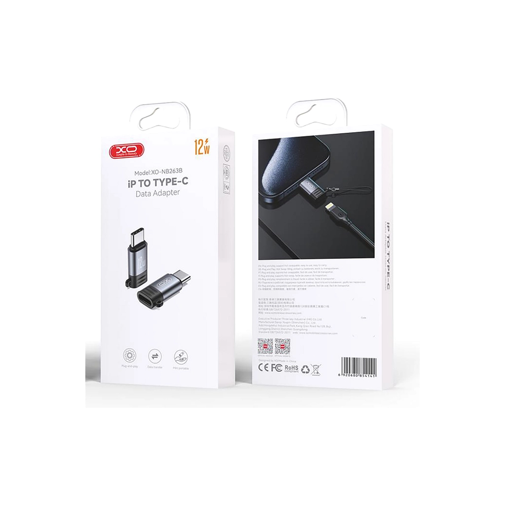 Перехідник Lightning to USB-C NB263B tranish XO (NB263B.tranish) - зображення 4