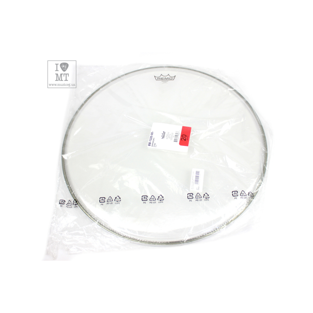 Пластик для барабана Remo Emperor Clear Bass Drumhead 20" (226220) - изображение 4