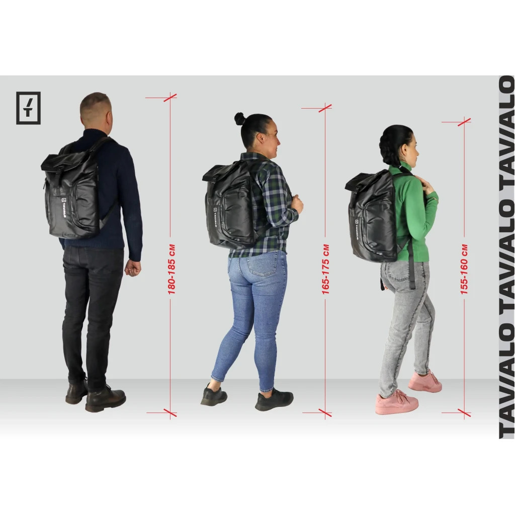 Рюкзак для ноутбука Tavialo 15.6" CityLife TC23 black, 23л (TC23-124BL) - зображення 6