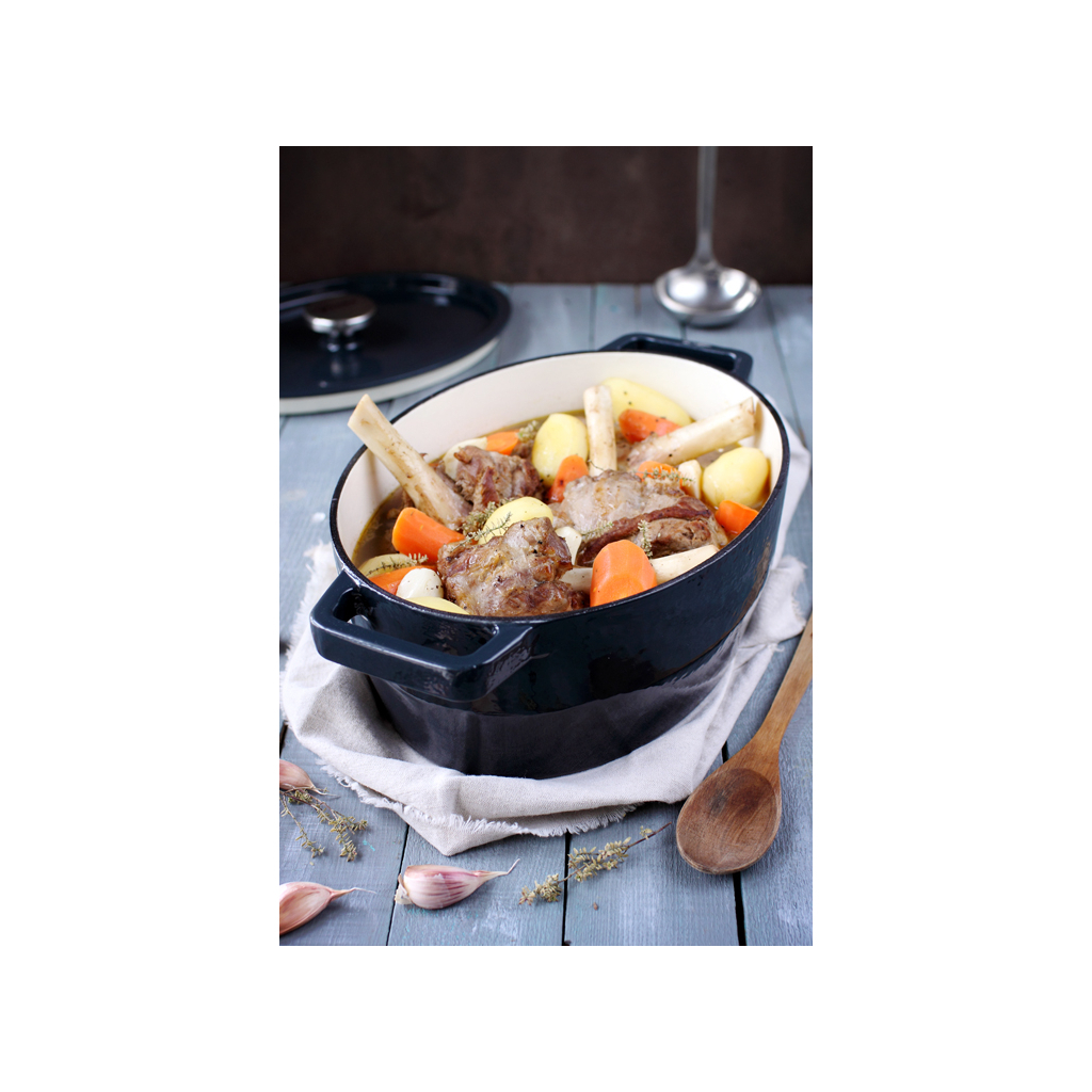Каструля Pyrex Slow Cook Grey Овальна 5.8л (SC4AC33/6641) - зображення 4