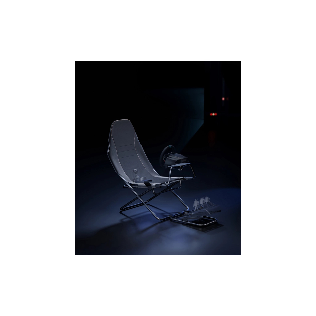 Крісло ігрове GamePro з кріпленням для керма, педалей та коробки передач Black (RS400B) - зображення 9