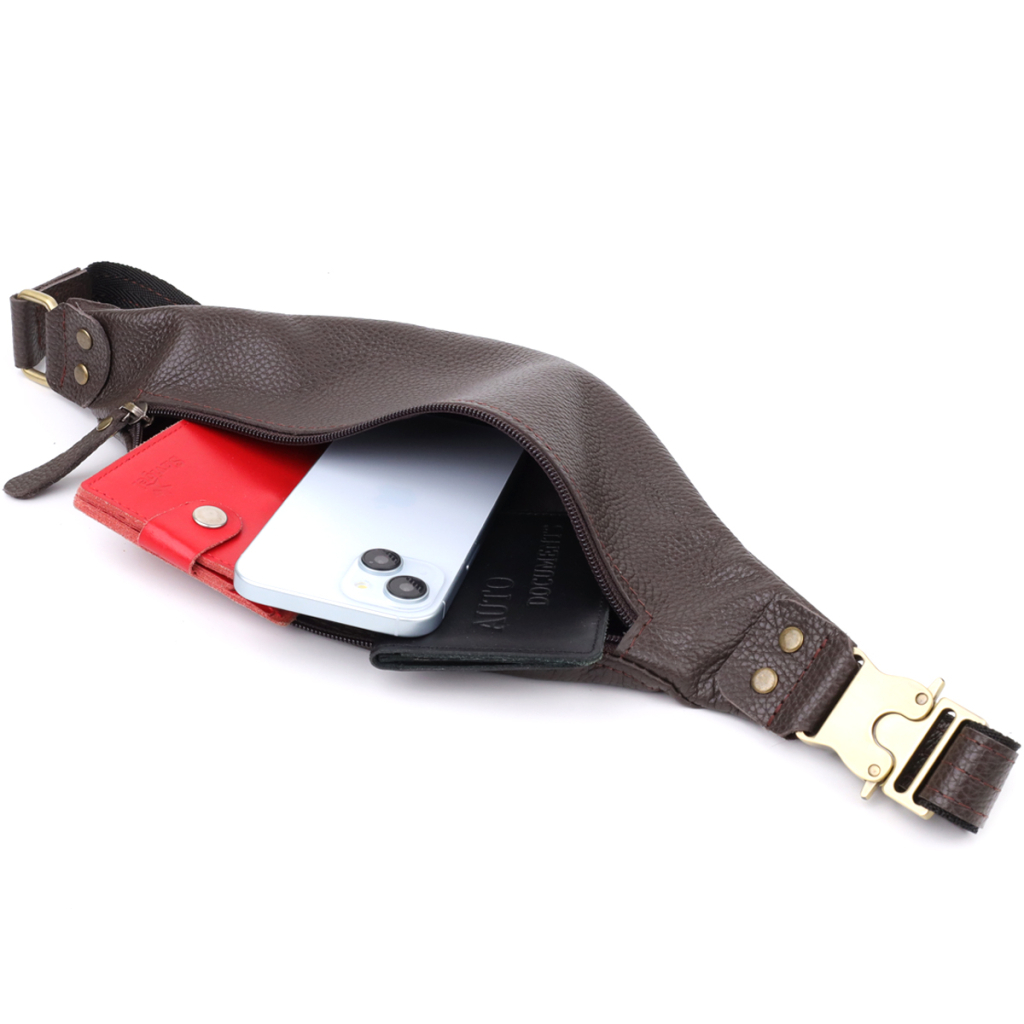 Сумка Shvigel З натуральної шкіри Коричнева (23137) - зображення 8