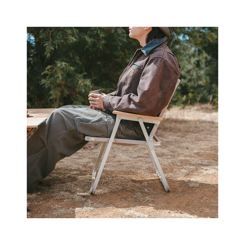 Крісло складане Naturehike CNK2300JU012 бежеве (6976023926877) - зображення 8