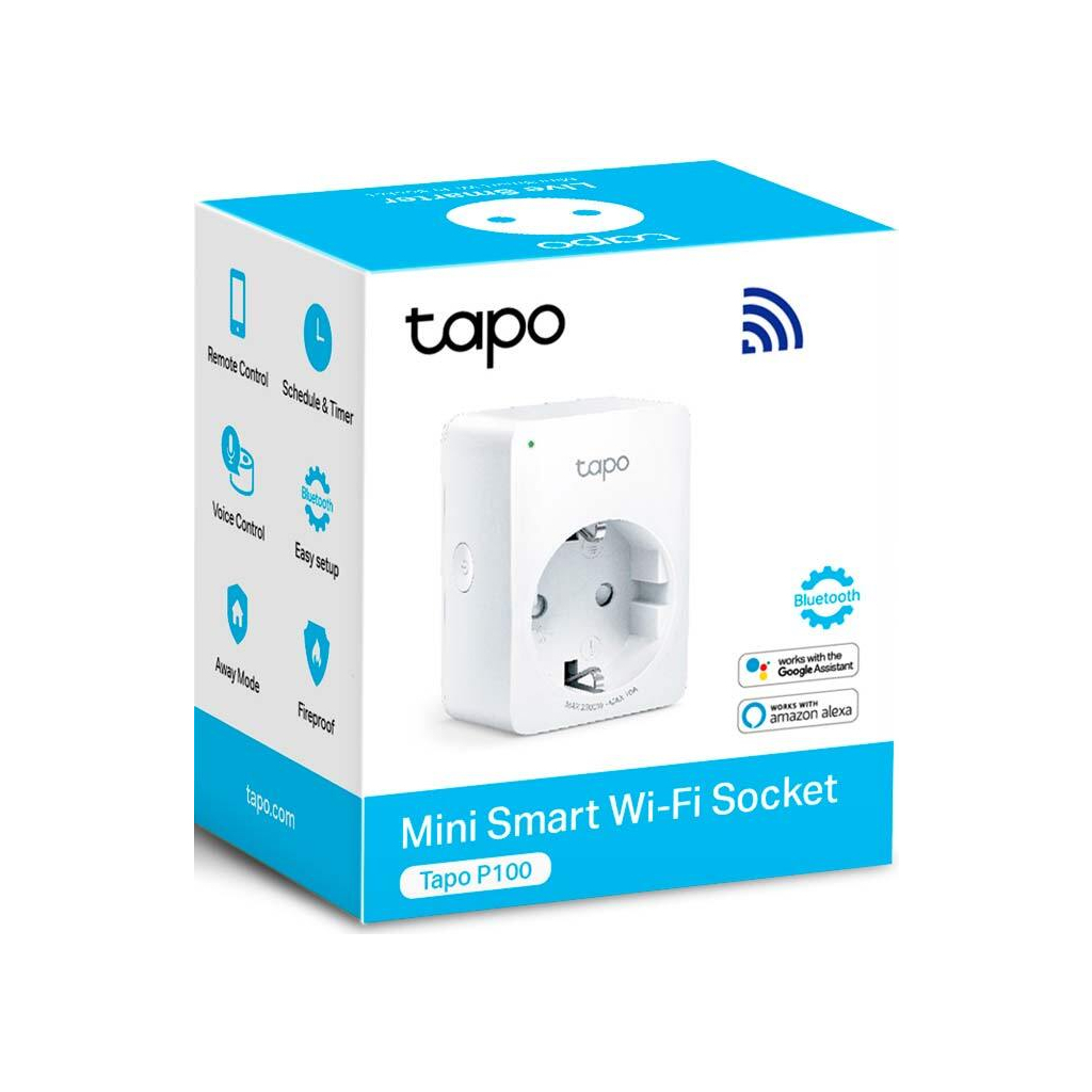 Розумна розетка TP-Link Tapo P100M N300 BT 10A (TAPO-P100M) - изображение 8