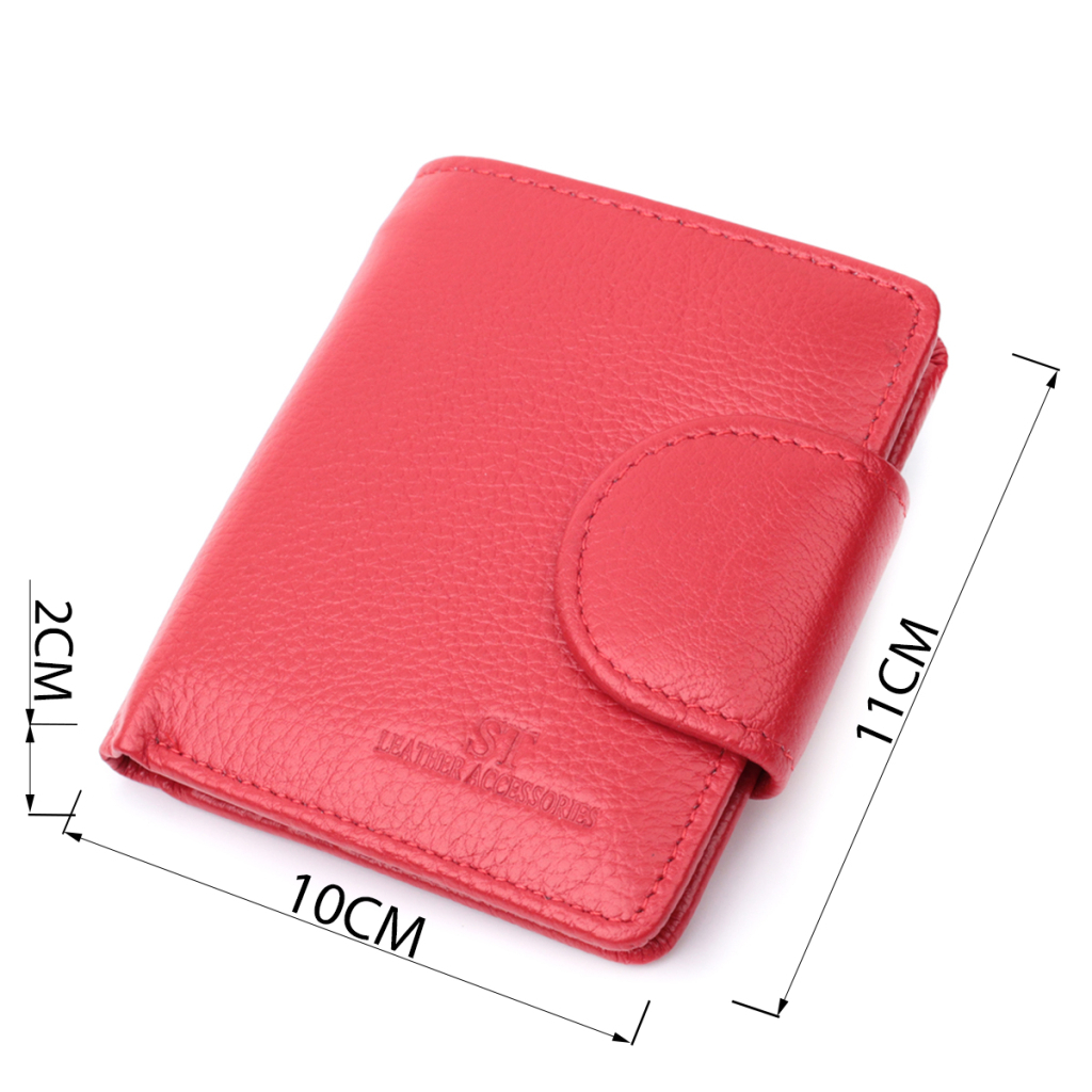 Гаманець ST Leather З натуральної шкіри Червоний (22702) - зображення 3