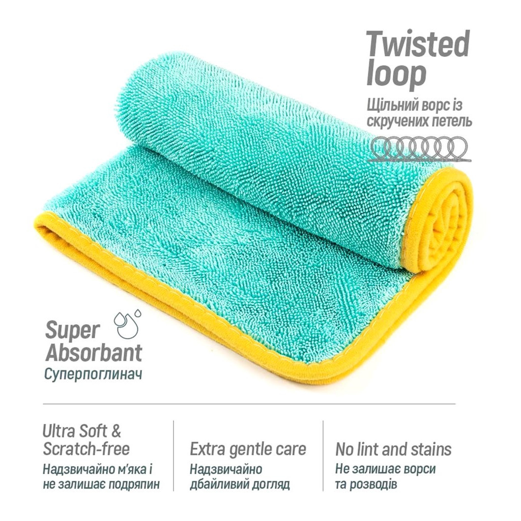 Серветки для прибирання ColorWay Мікрофібра для універсального застосування 600gsm 40 х 40 см 1 шт. (CW-4460) - зображення 5