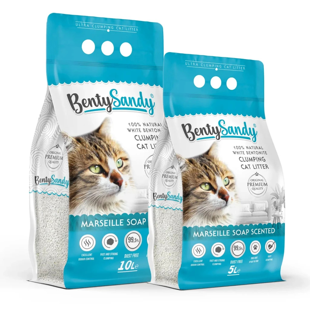 Наповнювач для туалету Benty Sandy Marseille Soap Scented кольорові гранули 5 л/4.35 кг (BS-5002) - зображення 1