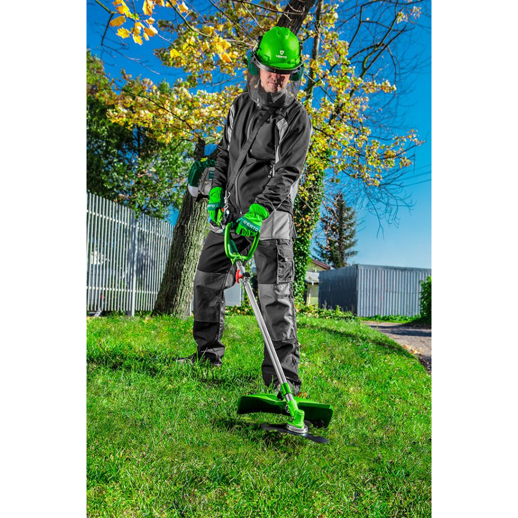 Захисні рукавички Verto синтетична шкіра, р.9, зелений (97H121) - зображення 2