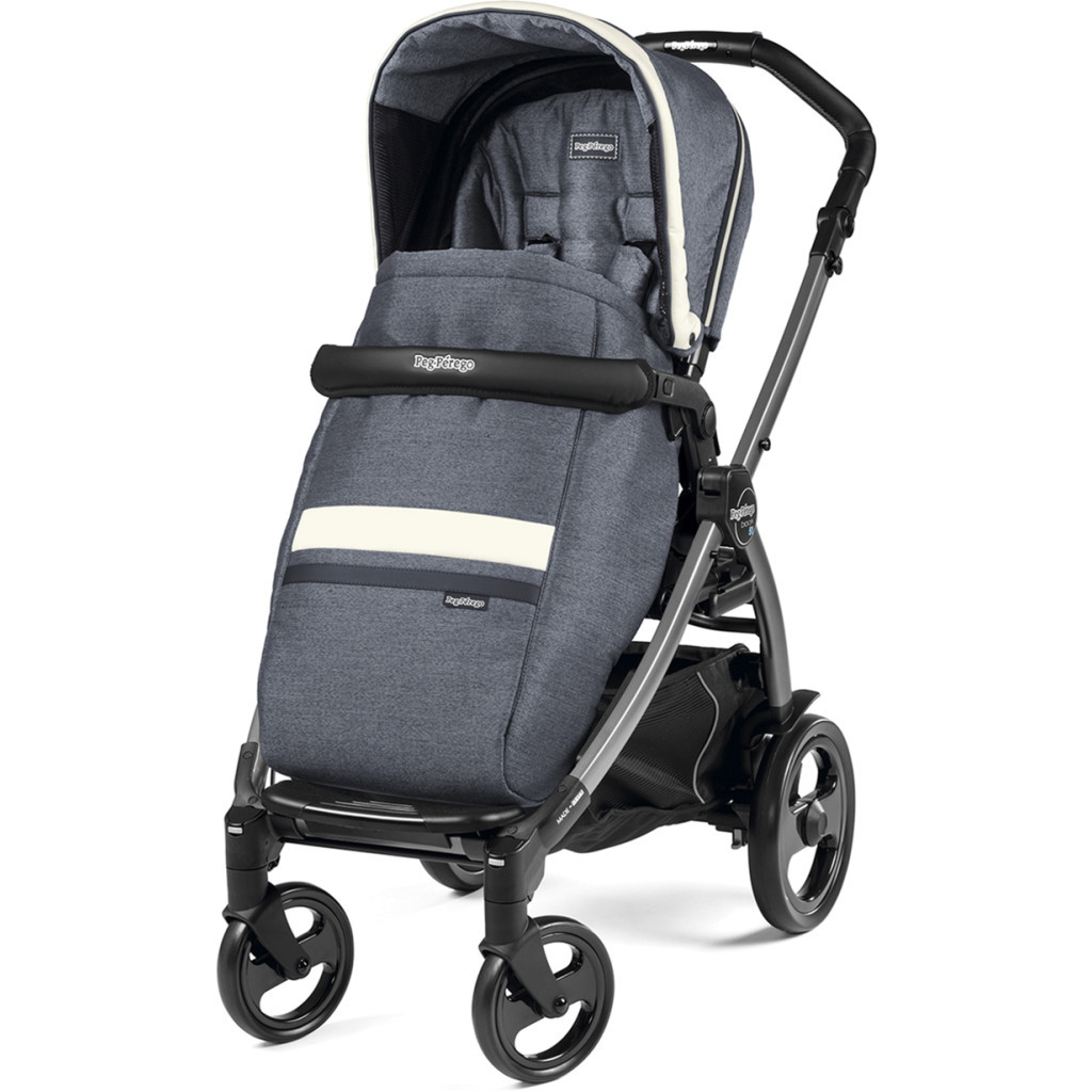 Коляска Peg-Perego 2 в 1 Book Plus S Luxe Mirage Сіро-синя (PACK01-00000000002) - зображення 2