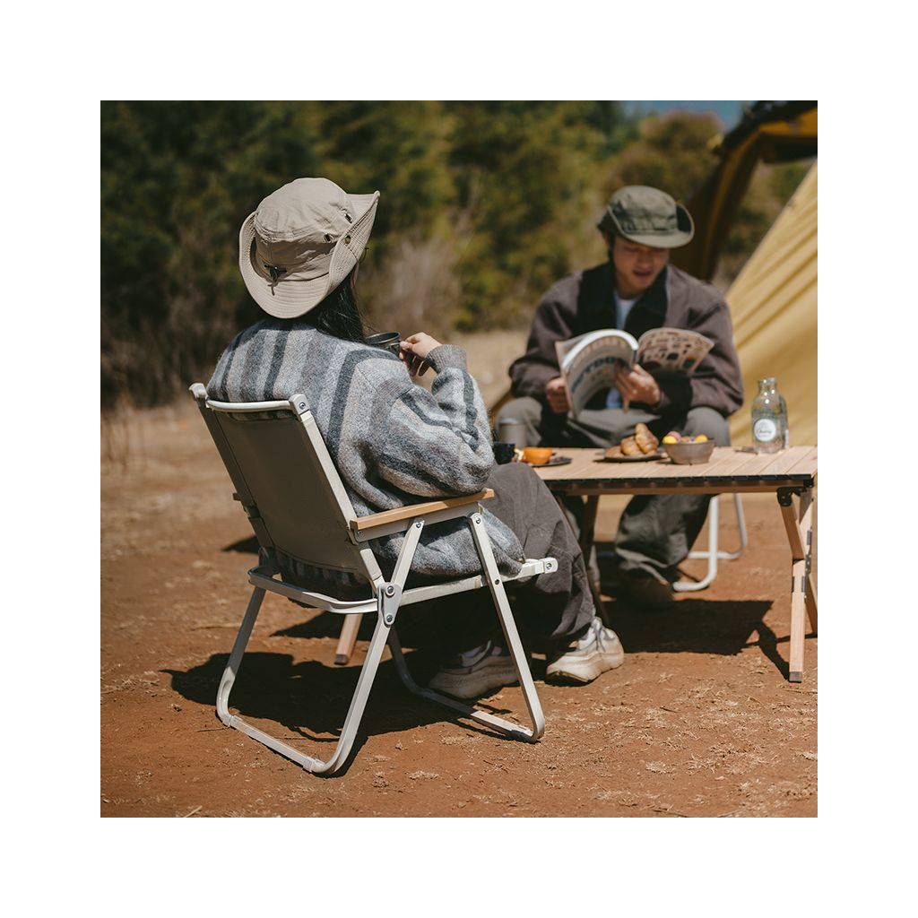 Крісло складане Naturehike CNK2300JU012 бежеве (6976023926877) - зображення 4