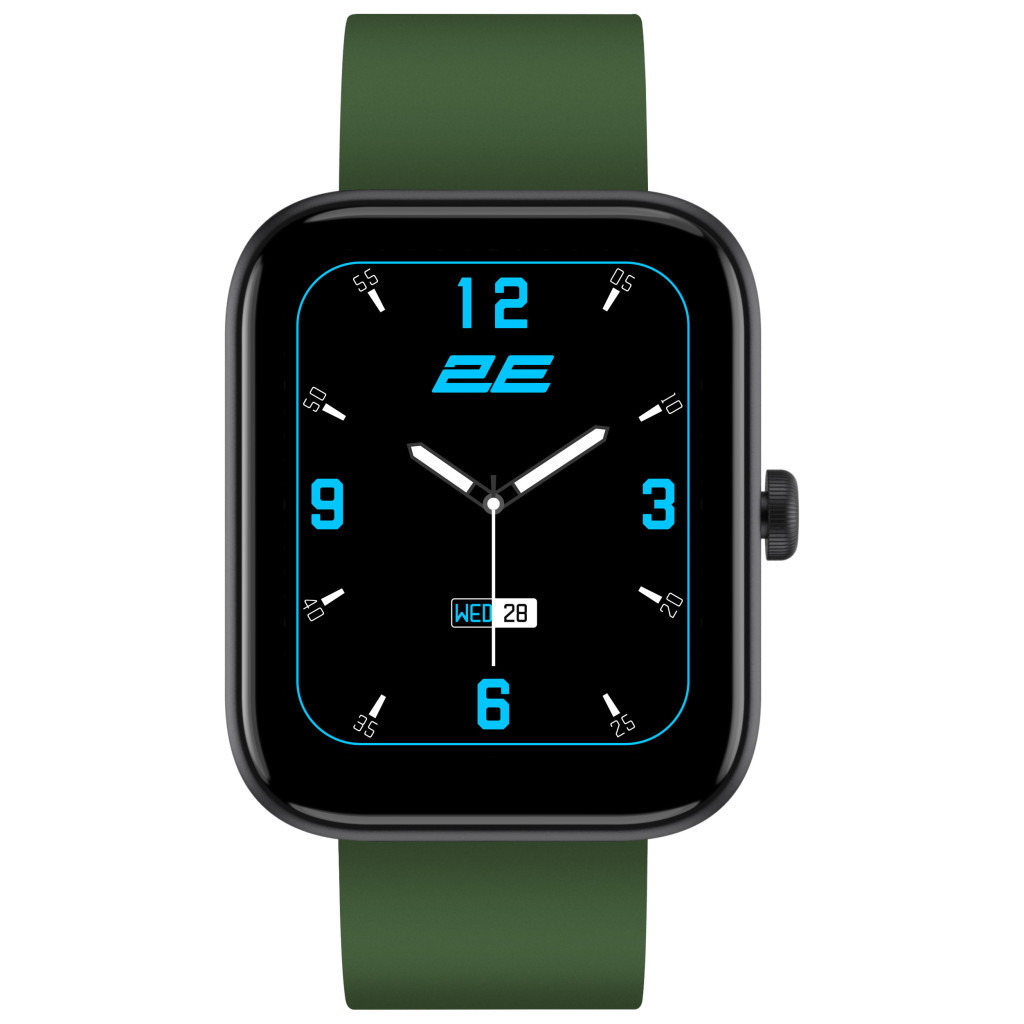 Смарт-годинник 2E Alpha SQ Music Edition 46mm Black-Green (2E-CWW40BKGN) - зображення 2