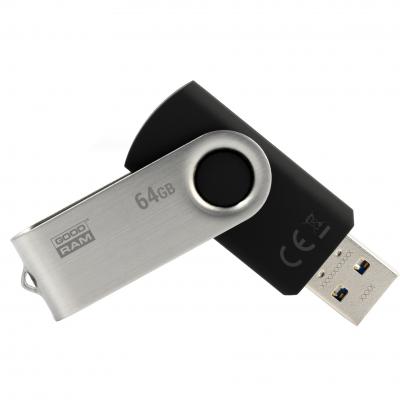 USB флеш накопичувач Goodram 64GB Twister Black USB 2.0 (UTS2-0640K0R11) - зображення 1