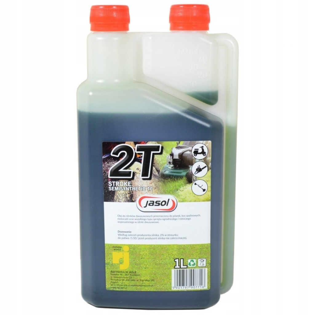 Моторна олива JASOL 2T Stroke OIL Semisynthetic TC GREEN 1л (2TG1DS) - зображення 1