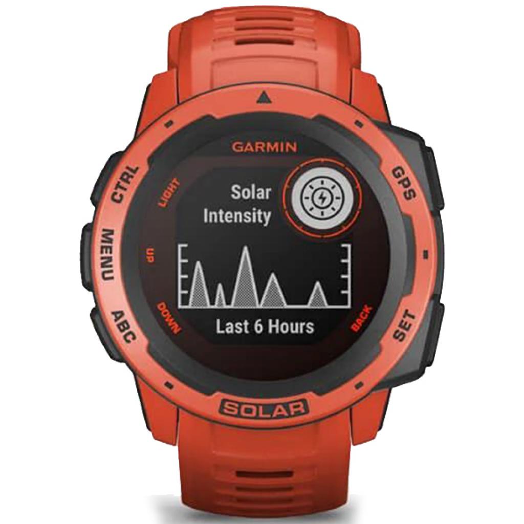 Смарт-годинник Garmin Instinct Solar, Flame Red (010-02293-20) - зображення 2
