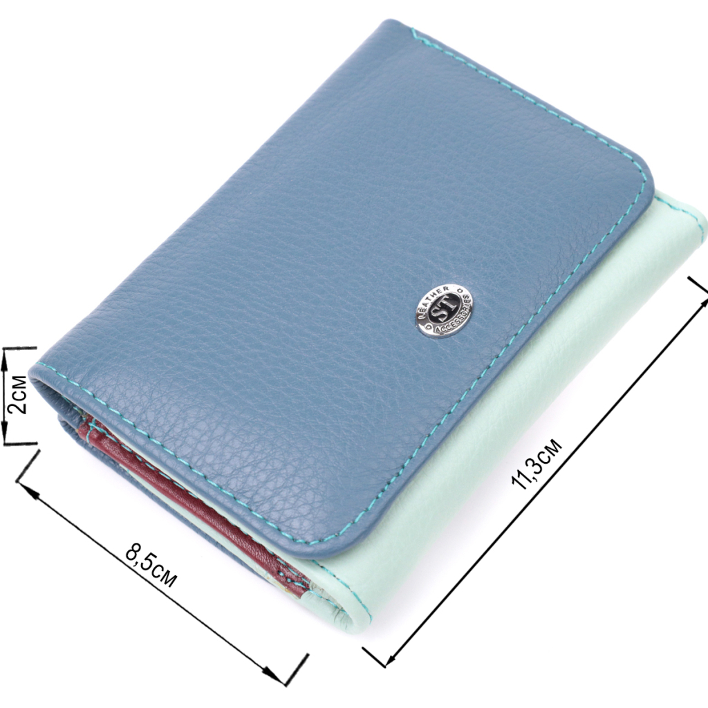 Гаманець ST Leather З натуральної шкіри Різнобарвний (22493) - зображення 3