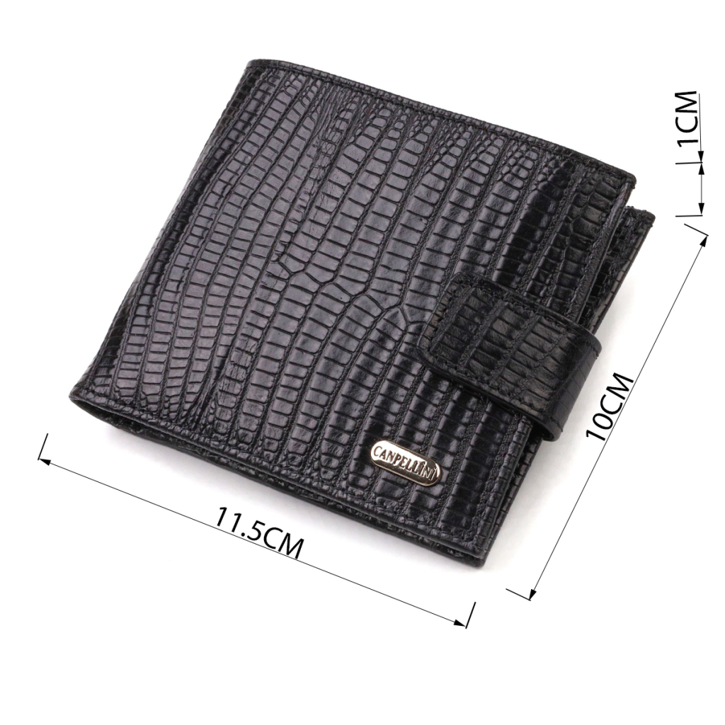 Гаманець Canpellini З натуральної шкіри Чорний (21771) - зображення 3