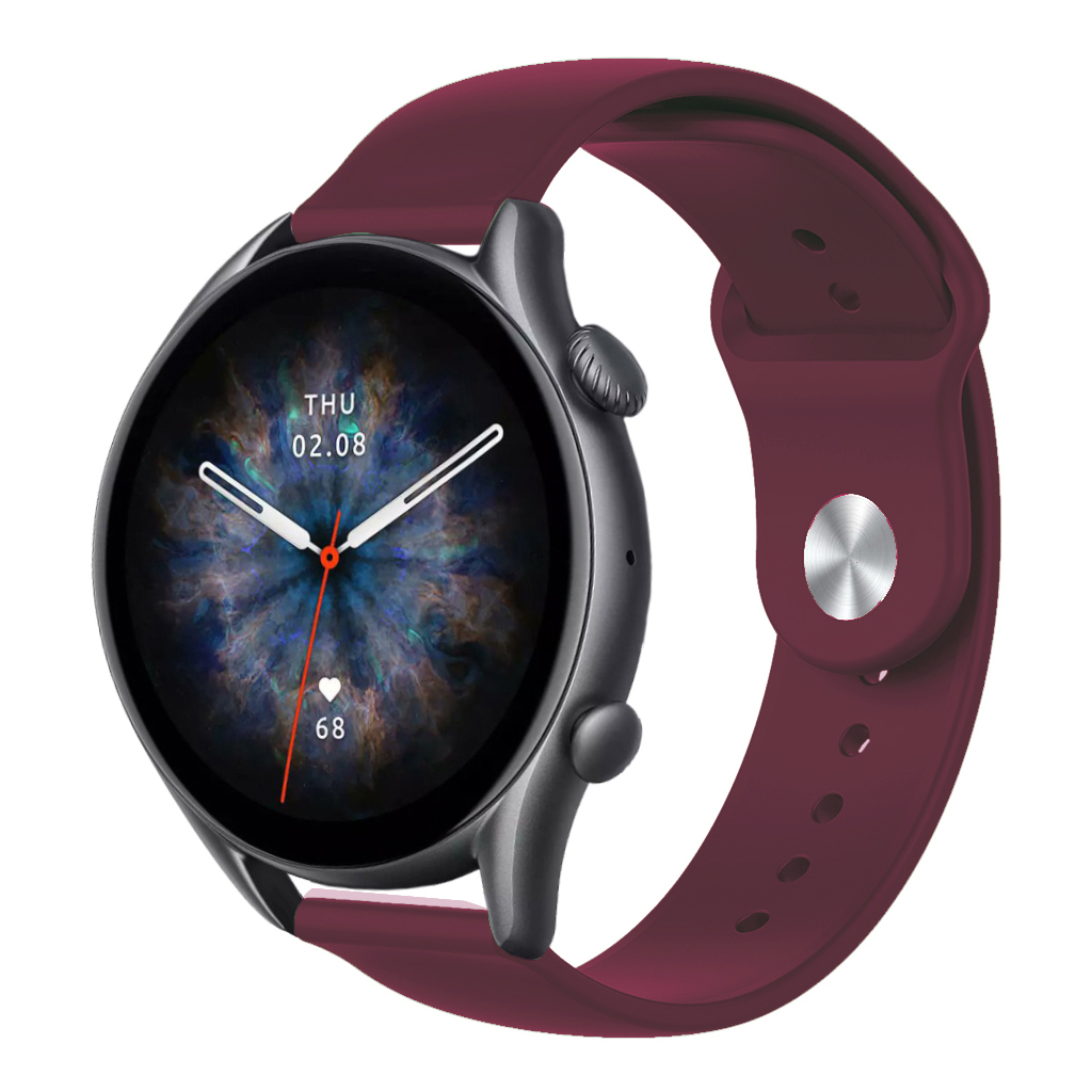 Ремінець до смарт-годинника Armorstandart Silicone Watch Strap 22mm Marsala (ARM80665) - зображення 2