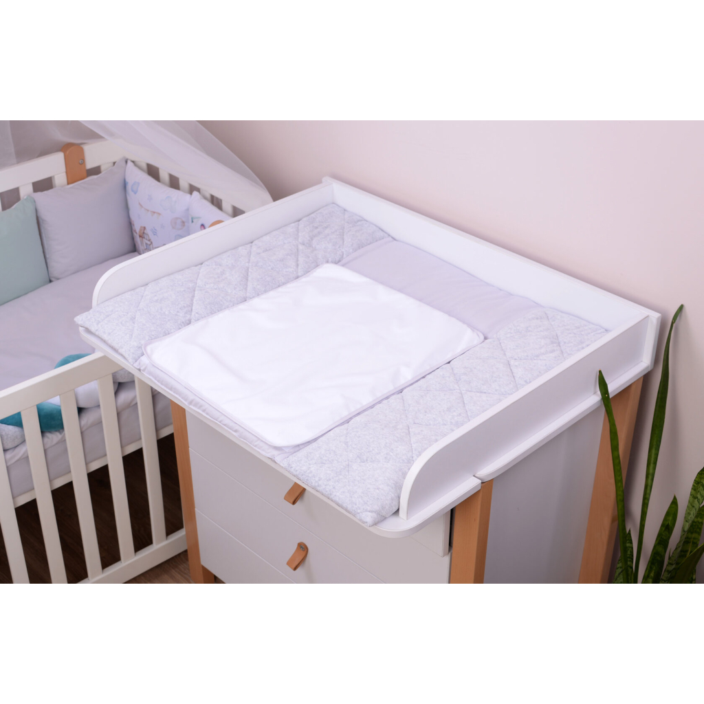 Пеленальний матрацик Верес Velour Grey melange 72х80 см (429.3) - зображення 3