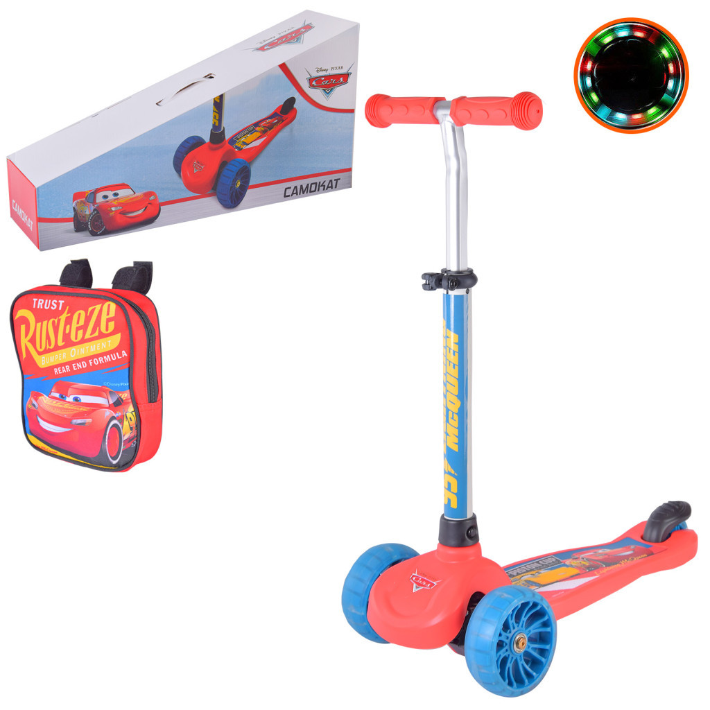 Самокат A-Toys Cars, PU, LED (LS2214) - зображення 1