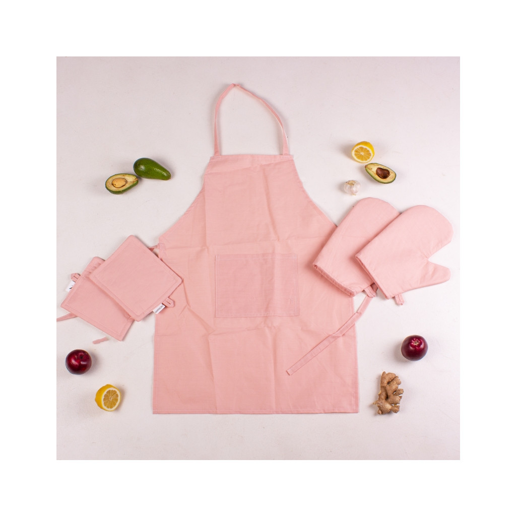 Фартух MirSon Набір 14-1312 Domiano бязь дві прихватки + дві рукавички-прихватки + фартух (2200006752660) - зображення 2