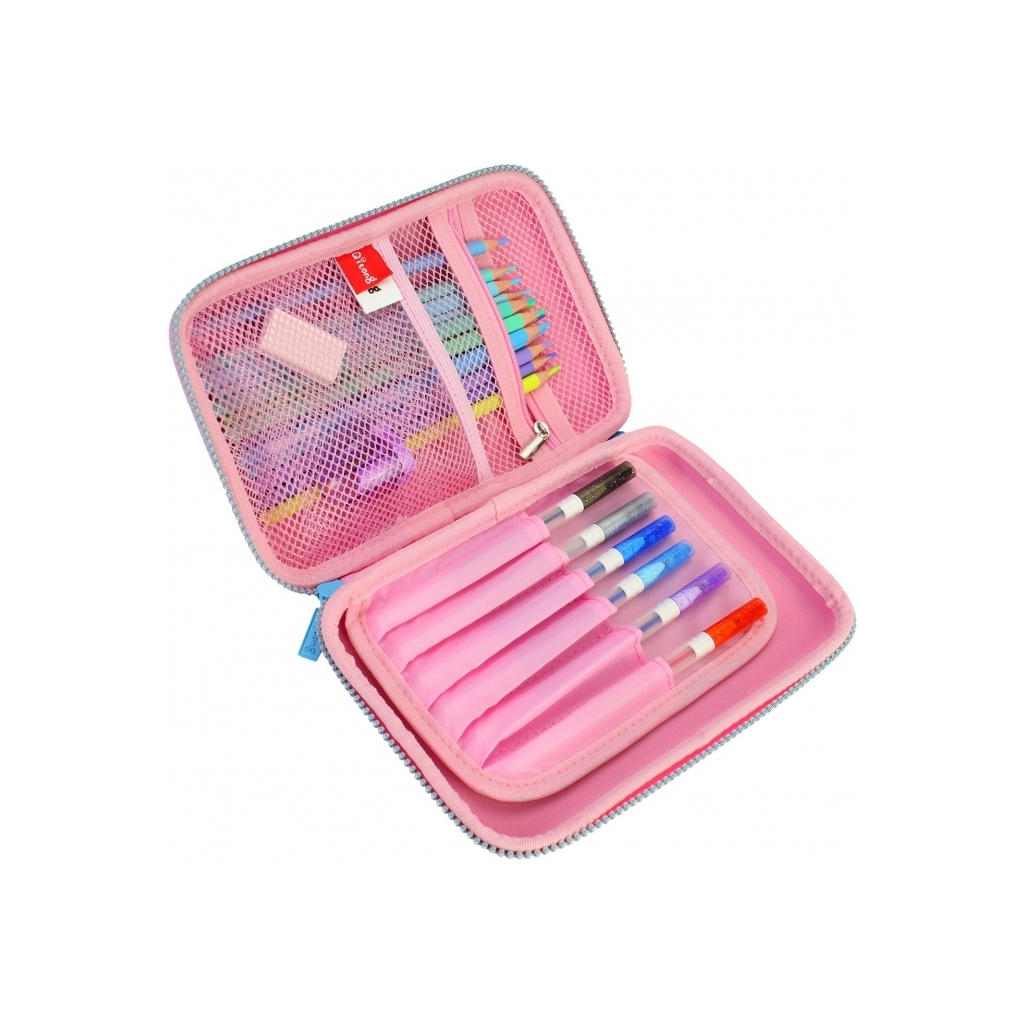 Пенал Cool For School 1 відділення з органайзером блакитний (QT-5630-Blue) - зображення 2