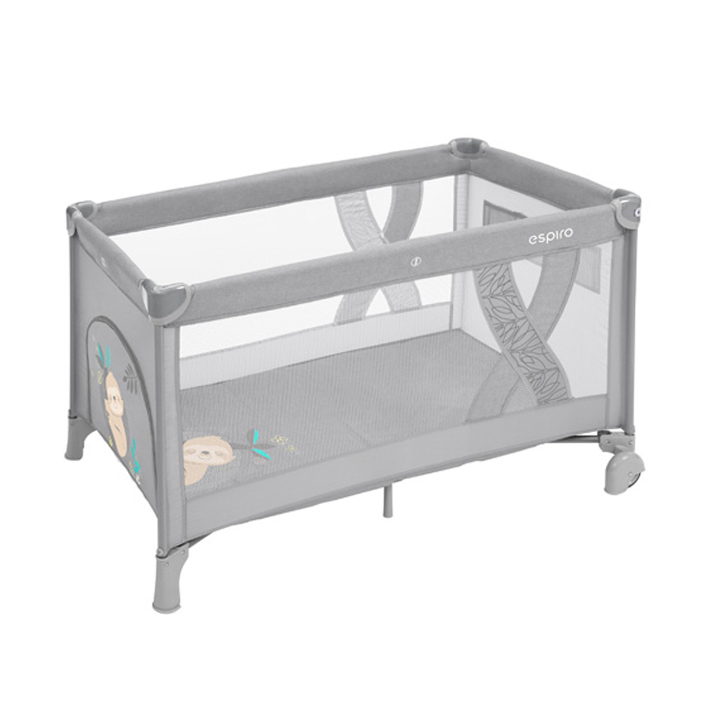 Дитячий манеж Espiro ліжечко Simple 2022 (07 Light Gray) (206290) - зображення 1