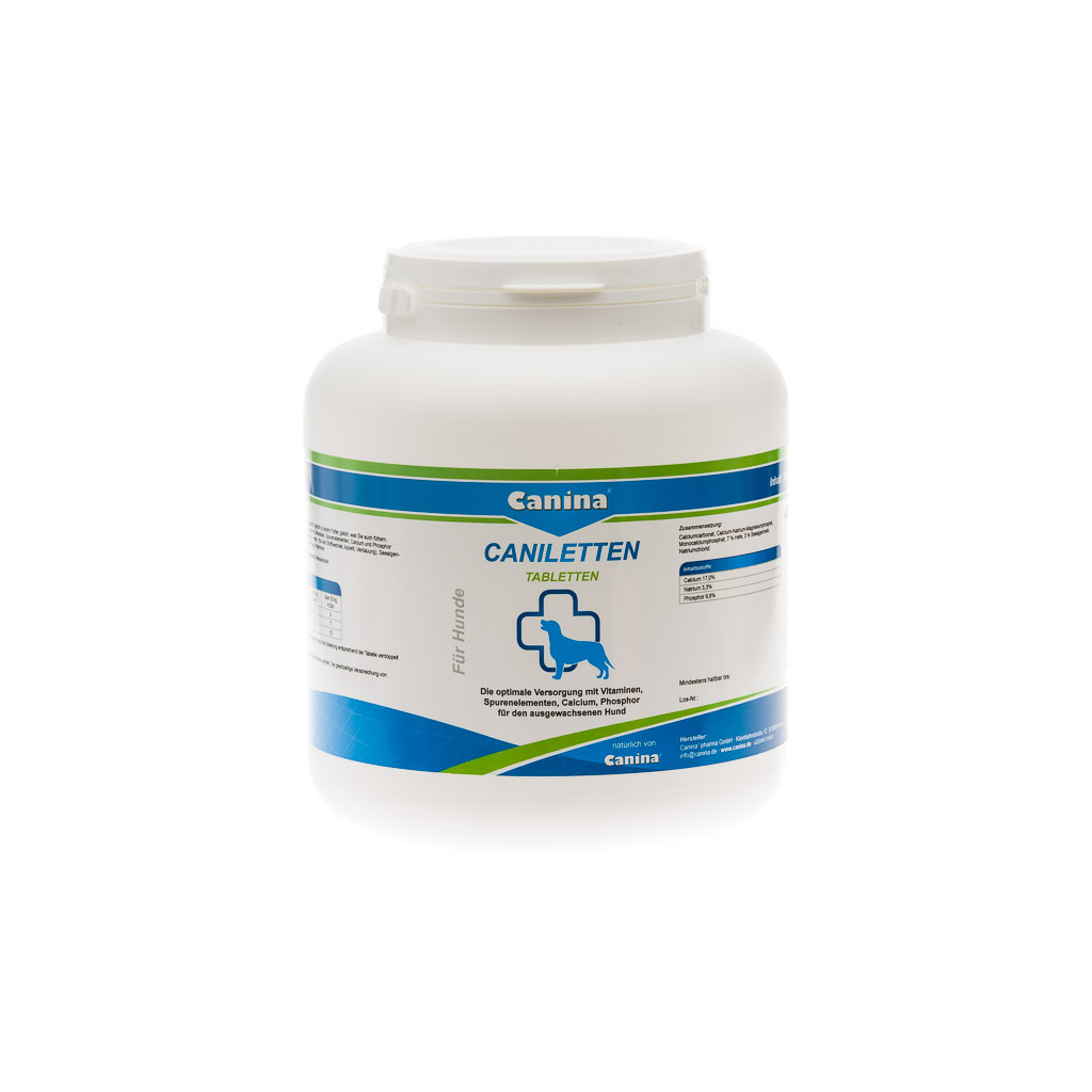 Вітаміни для собак Canina Caniletten Комплекс для дорослих собак 1000 таблеток (4027565120321) - зображення 1