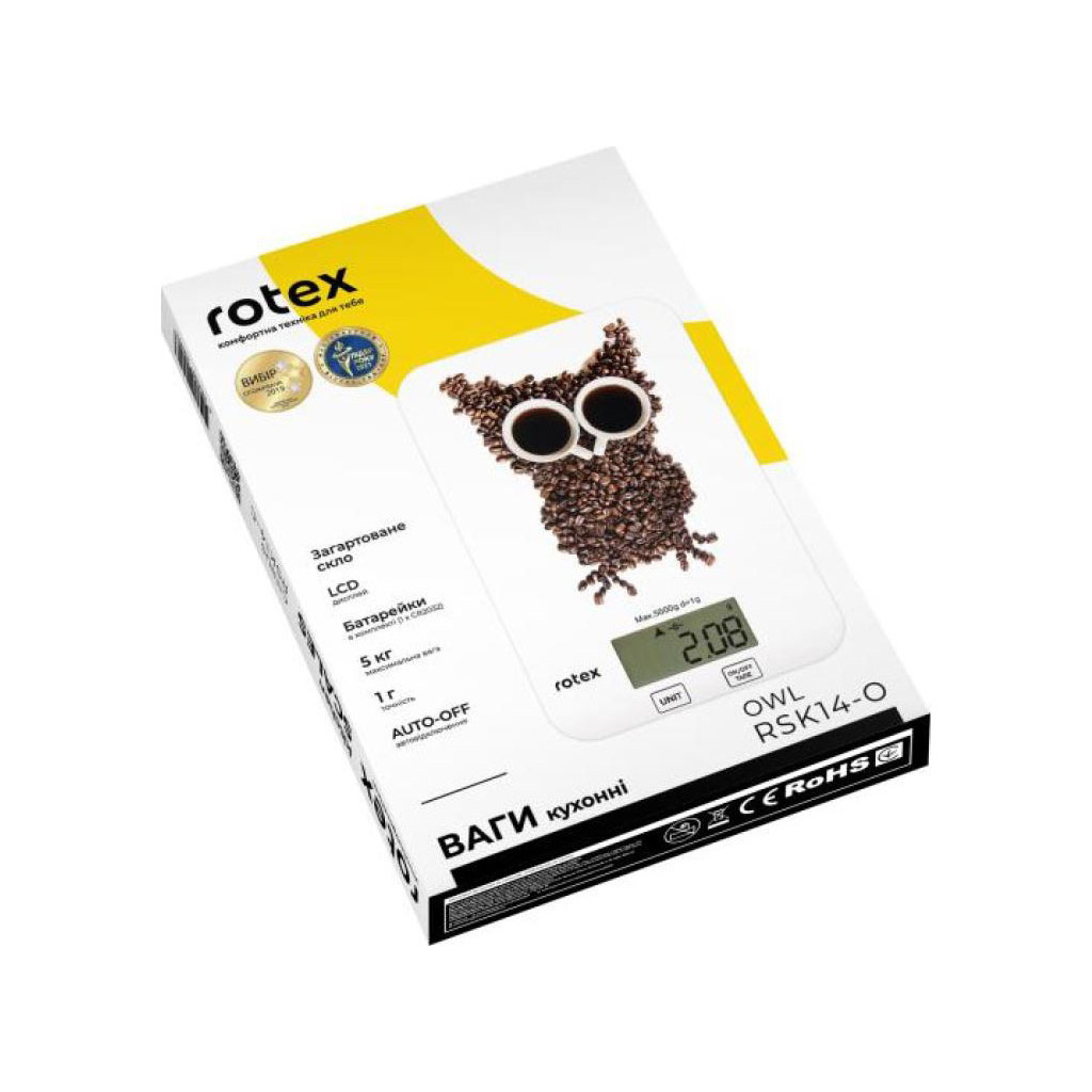 Ваги кухонні Rotex RSK14-O owl - изображение 5