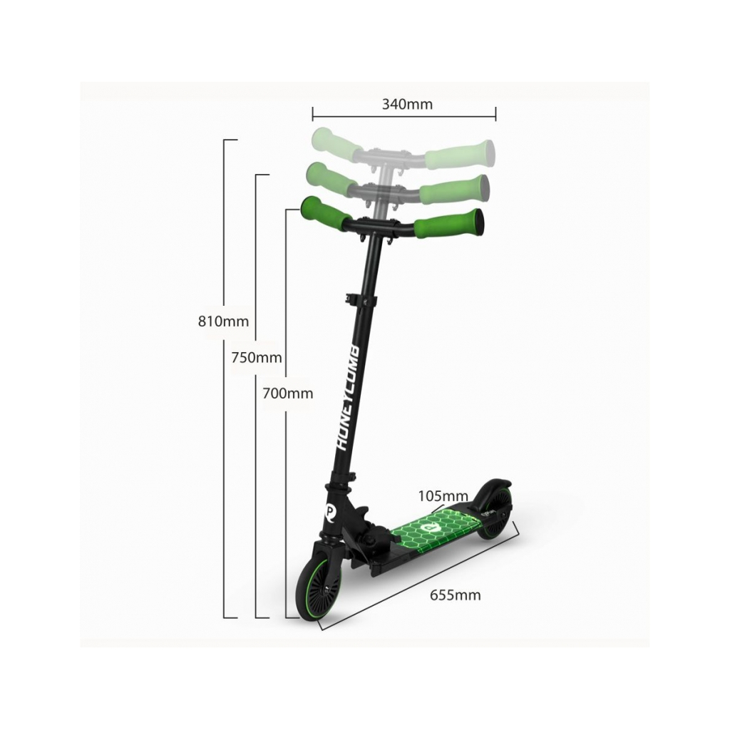Самокат QPlay Honeycomb Green (HoneycombGreen) - зображення 5
