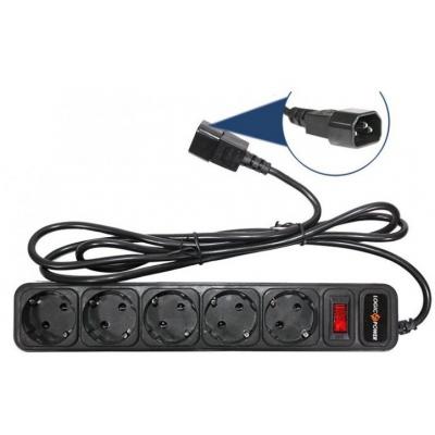 Мережевий фільтр живлення LogicPower LP-X5-UPS 3.0м, 0,75mm2, 10A (2754) - зображення 3