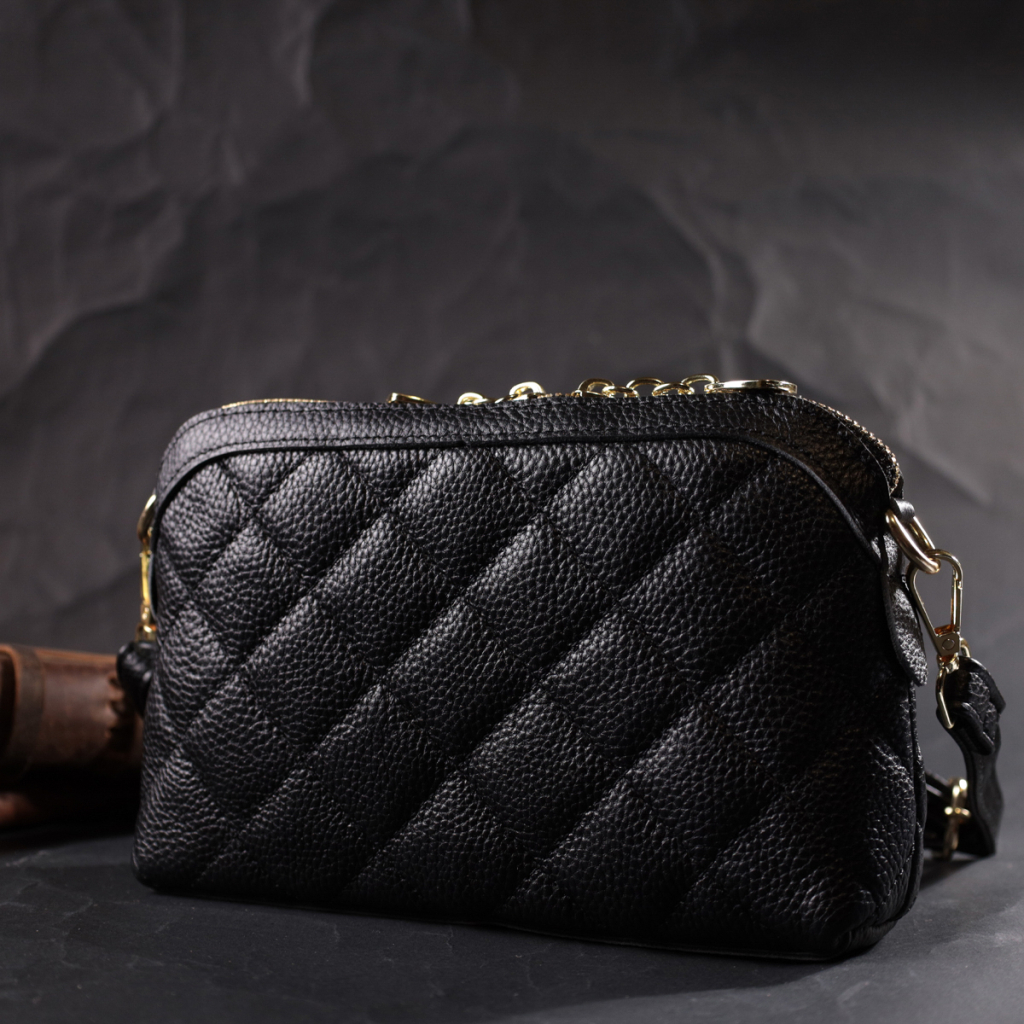 Сумка Vintage З натуральної шкіри Чорна (22315) - зображення 9