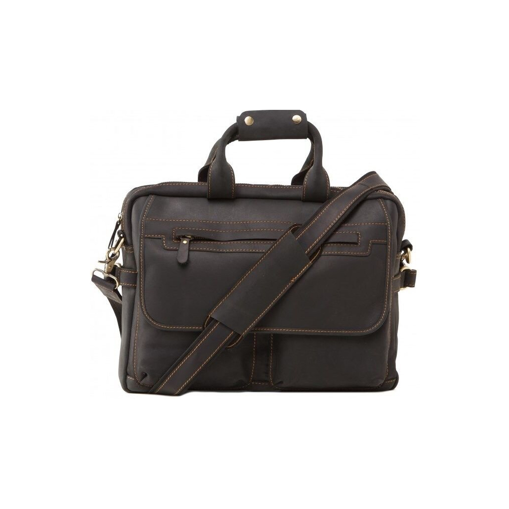 Сумка Vintage З вінтажної шкіри Коричнева (14571) - зображення 2