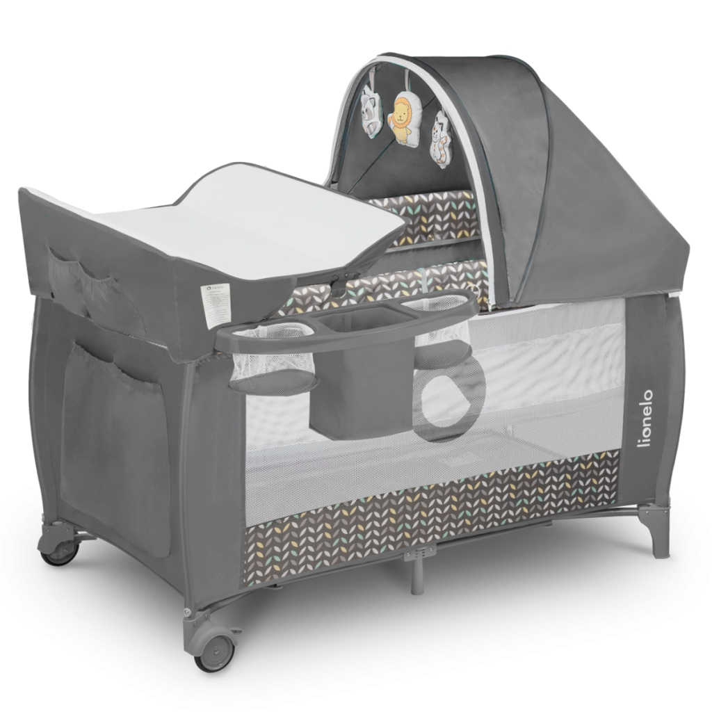 Дитячий манеж Lionelo Sven Plus Grey scandi (LO-SVEN PLUSGREY SCANDI) - зображення 1