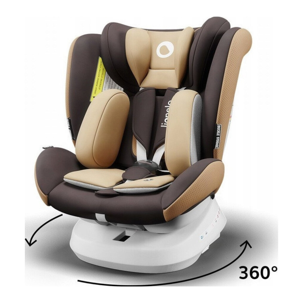 Автокрісло Lionelo Bastiaan One 0-36 кг Beige Chocolate (LO-BASTIAAN ONE BEIGE CHOCOLATE) - зображення 5