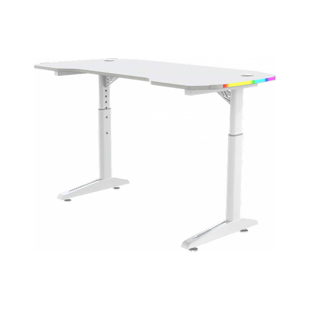 Комп'ютерний стіл GT Racer T-1229 White (T-1229 (120x60x71-79) White) - зображення 1