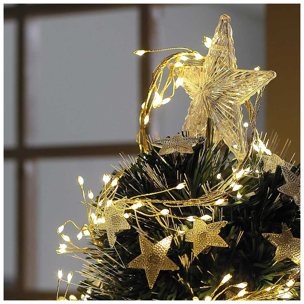 Гірлянда ColorWay Кластер LED 200 6 м 8 функцій Мідна струна Теплий колір 220 V (CW-G-200L6VC) - зображення 6