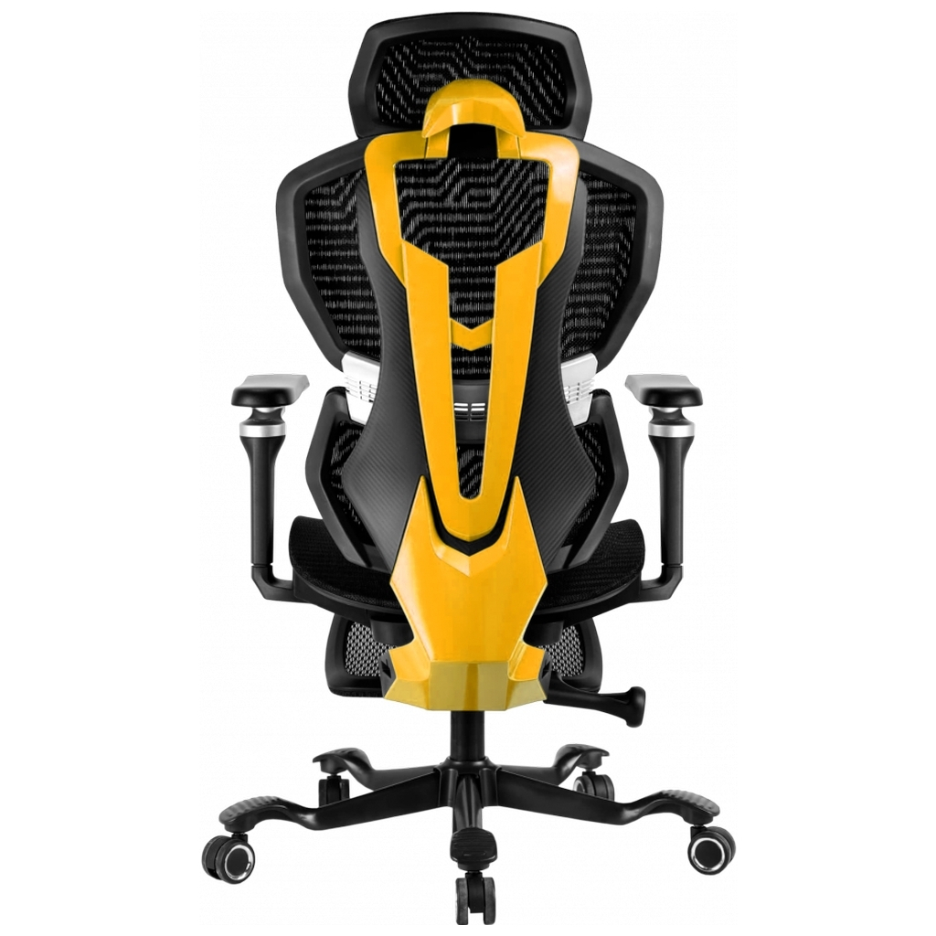 Крісло ігрове GT Racer X-7001 Black/Yellow - зображення 5