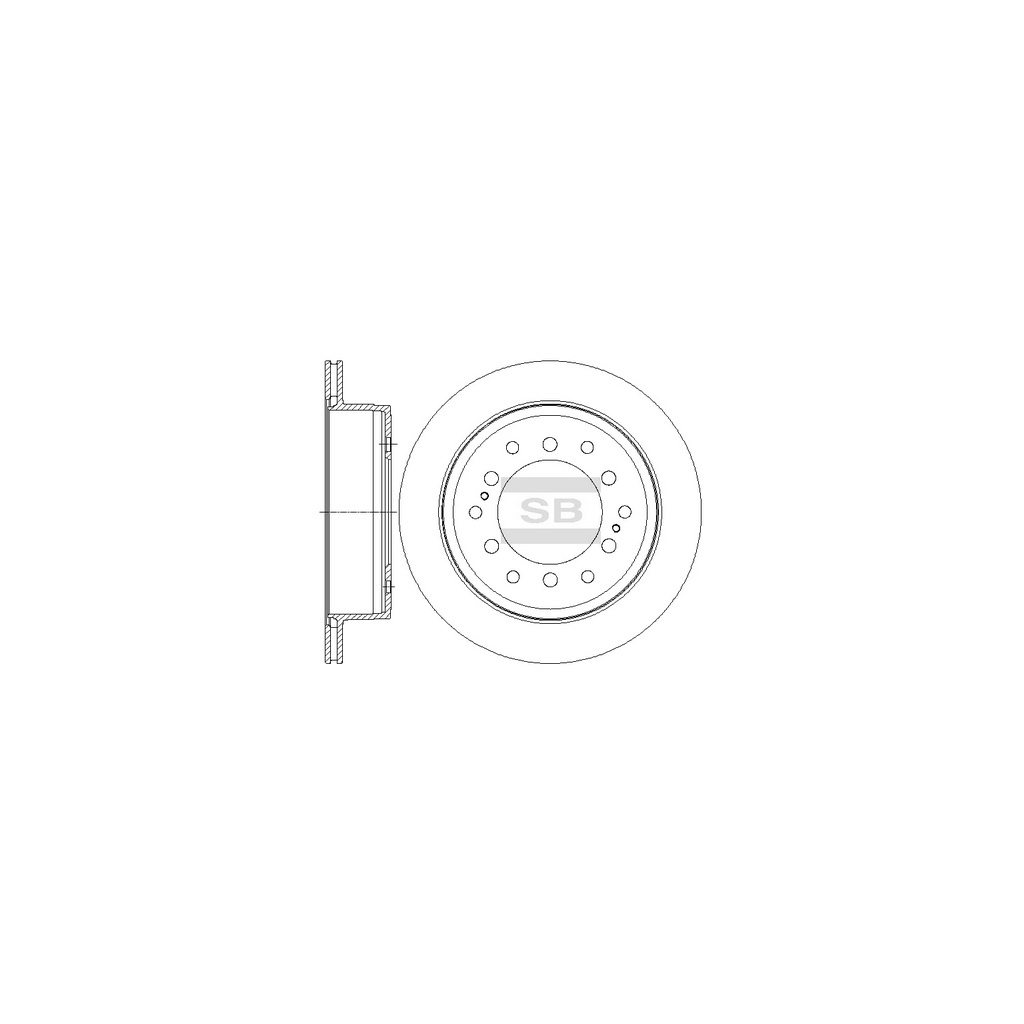 Гальмівний диск HI-Q SD4027 - зображення 1