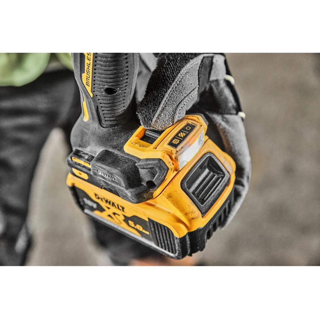 Шуруповерт DeWALT 18V XR Li-Ion 5Ah, 90 Нм, 0-650/0-2000 об/хв., кейс TSTAK (DCD805P2T) - зображення 9