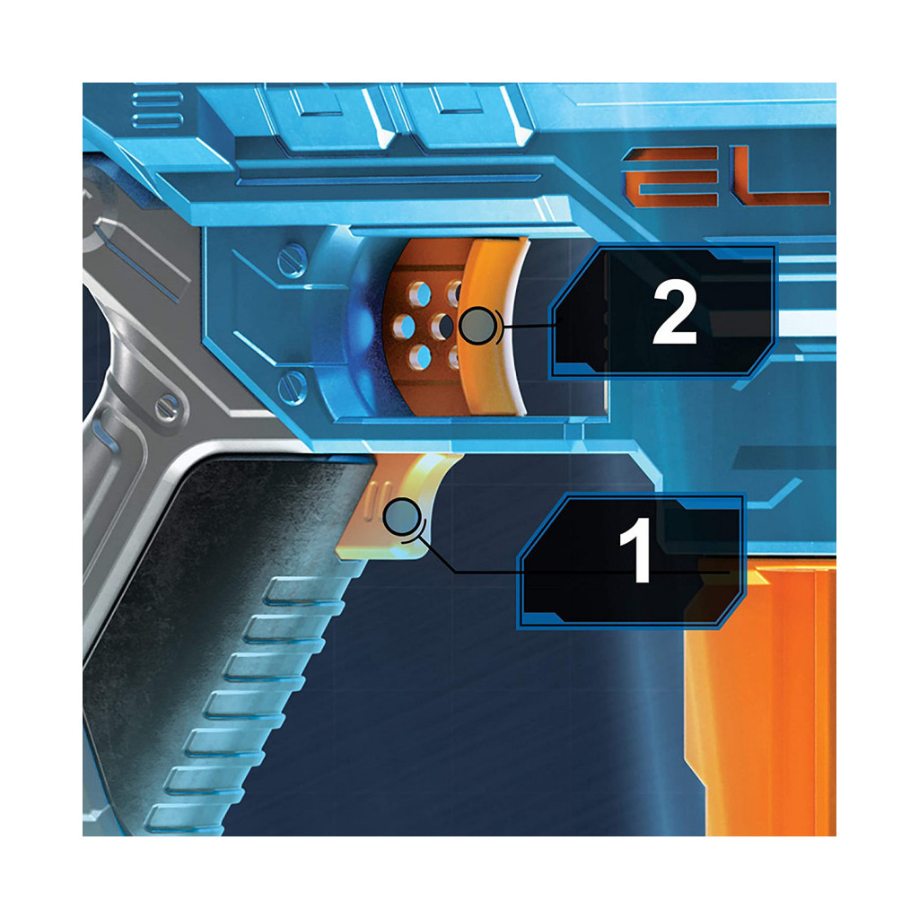 Іграшкова зброя Hasbro Nerf Elite 2.0 Turbine CS-18 (6282747) - зображення 4