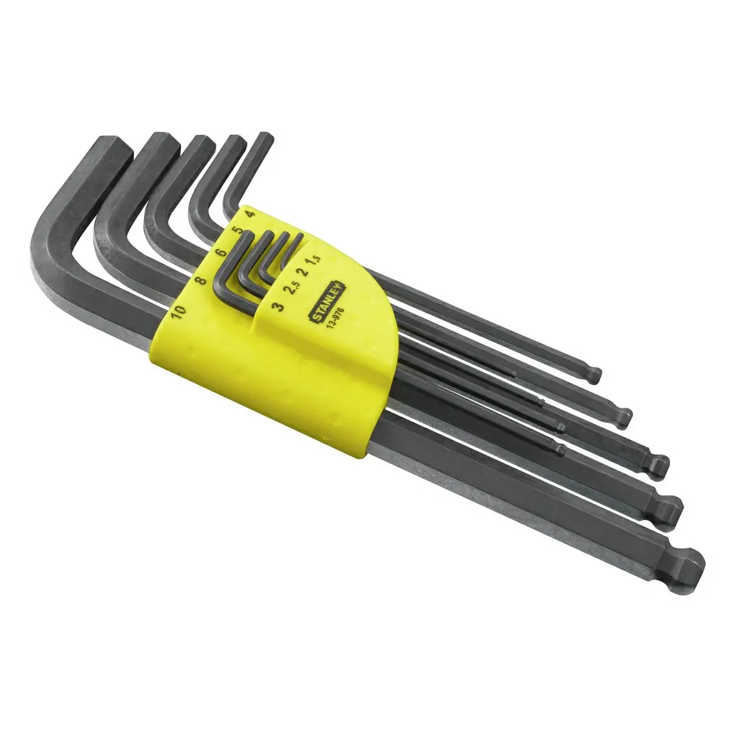 Ключ Stanley шестигранних 9 шт. 1,5;2;2,5;3;4;5;6;8;10 мм (1-13-976) - зображення 1