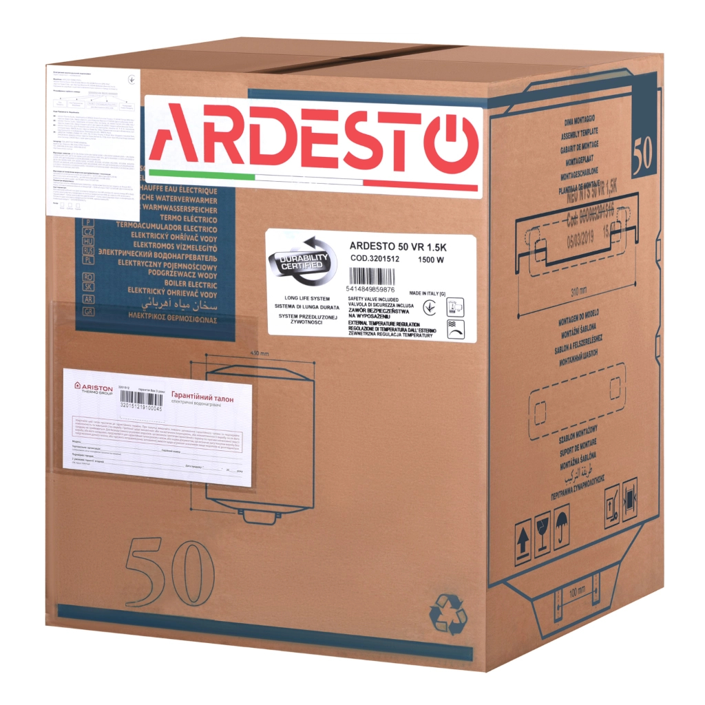 Бойлер Ardesto NEU NTS 50 V 1.5K EU2 (4015008) - зображення 10