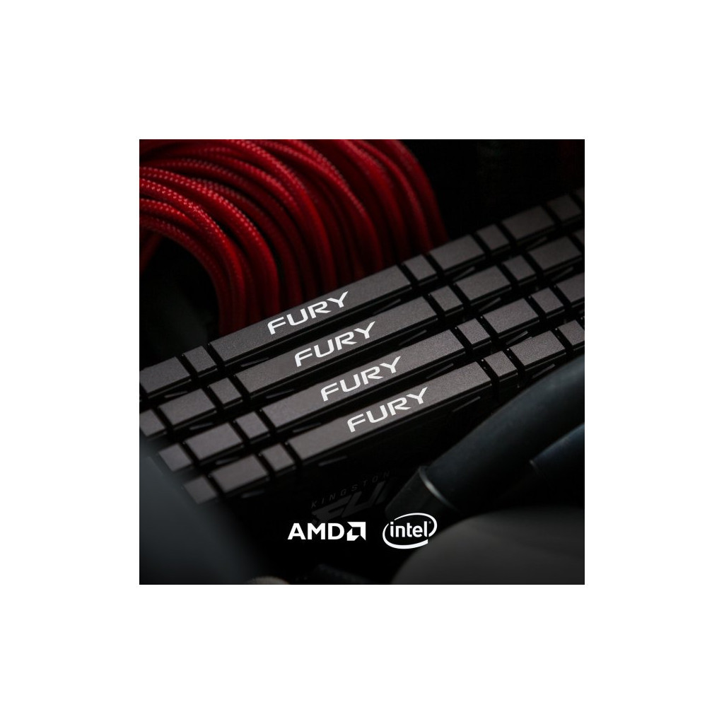 Модуль пам'яті для комп'ютера DDR4 8GB 3600 MHz FURYRenegadeBlack Kingston Fury (ex.HyperX) (KF436C16RB/8) - зображення 7