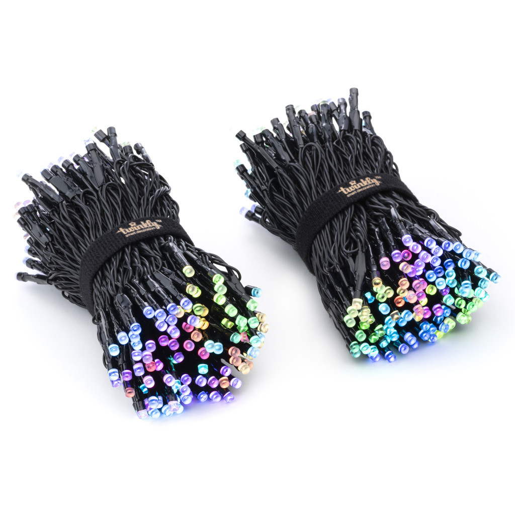 Гірлянда Twinkly Smart LED Strings RGB 400, BT+WiFi, Gen II, IP44 кабель чор (TWS400STP-BEU) - зображення 2