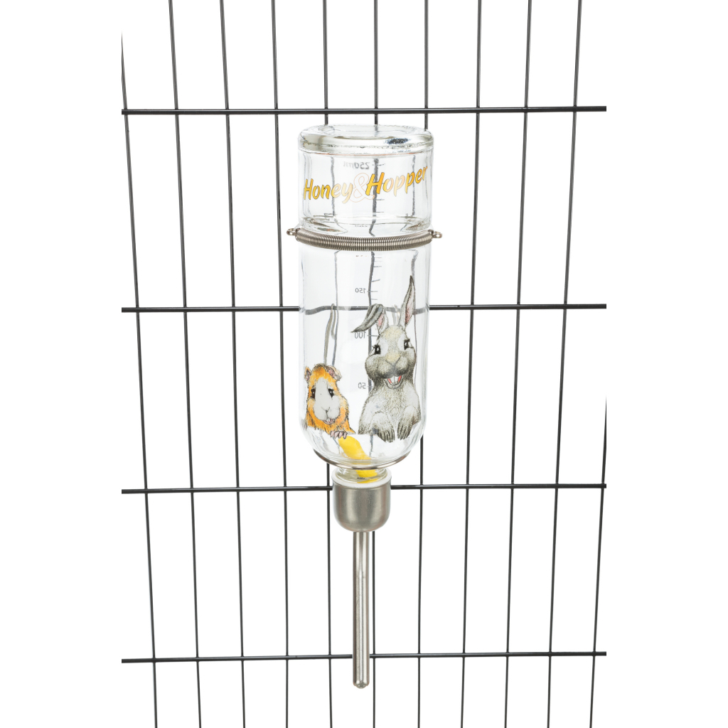 Поїлка для гризунів Trixie Honey & Hopper 125 мл (скло) (4011905604459) - изображение 2