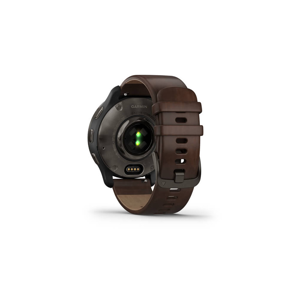 Смарт-годинник Garmin Venu 2 Plus, Black + Slate, Leather, GPS (010-02496-15) - зображення 7