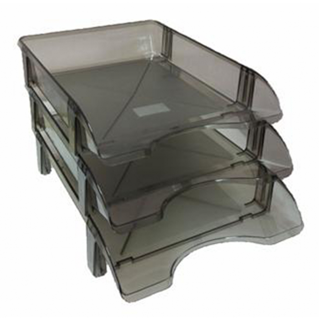 Лоток для паперів КіП горизонтальний, димчастий (TRAYH-KIP-LG-06-D) - зображення 2