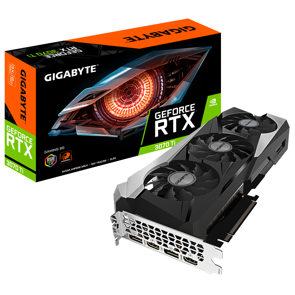 Відеокарта GIGABYTE GeForce RTX3070 Ti 8Gb GAMING (GV-N307TGAMING-8GD) - зображення 1