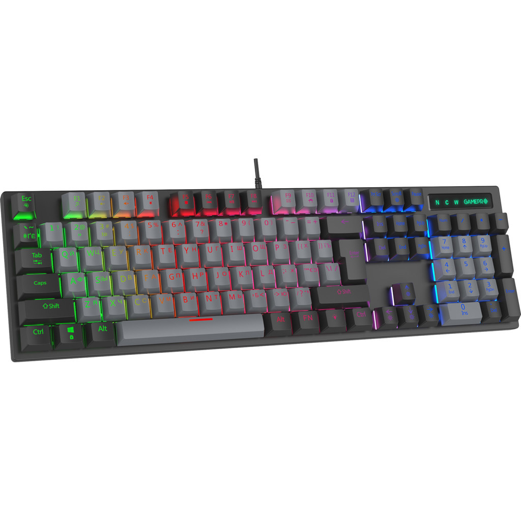 Клавіатура GamePro MK105B LED Blue Switch USB Black - зображення 2